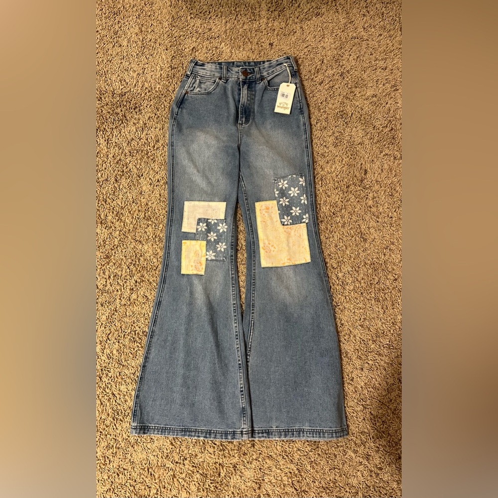 Wrangler Wanderer Women's Blue Patchwork Jeans